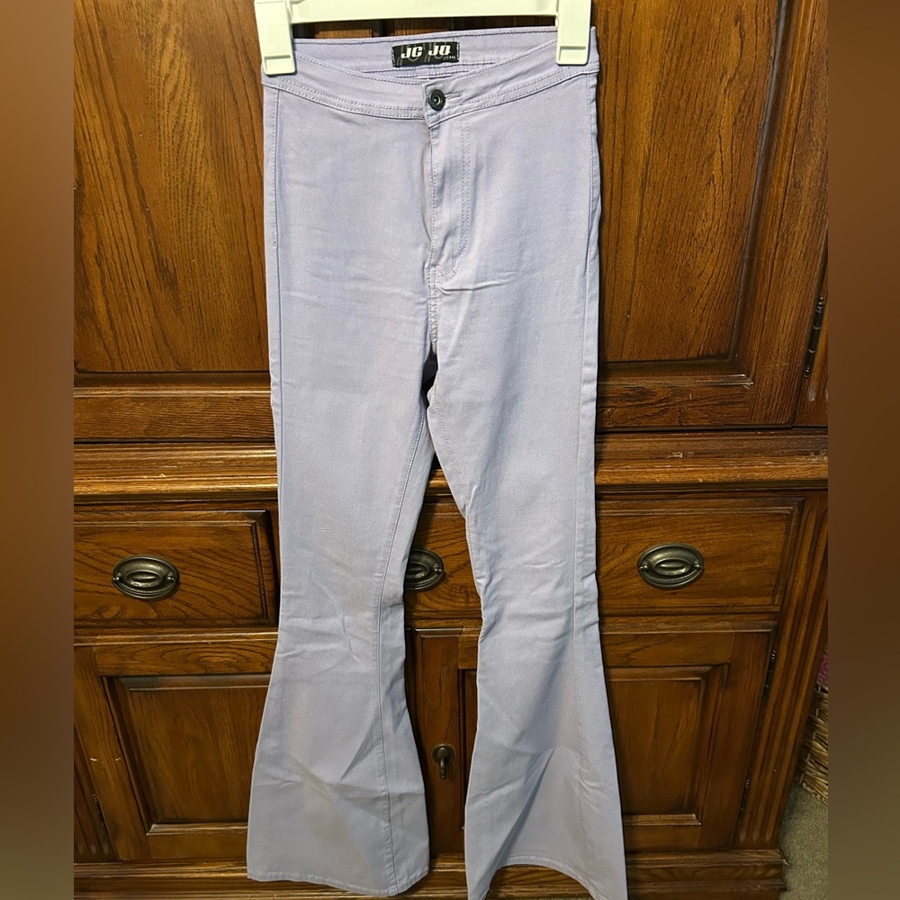 Women's Purple Flare Jeans